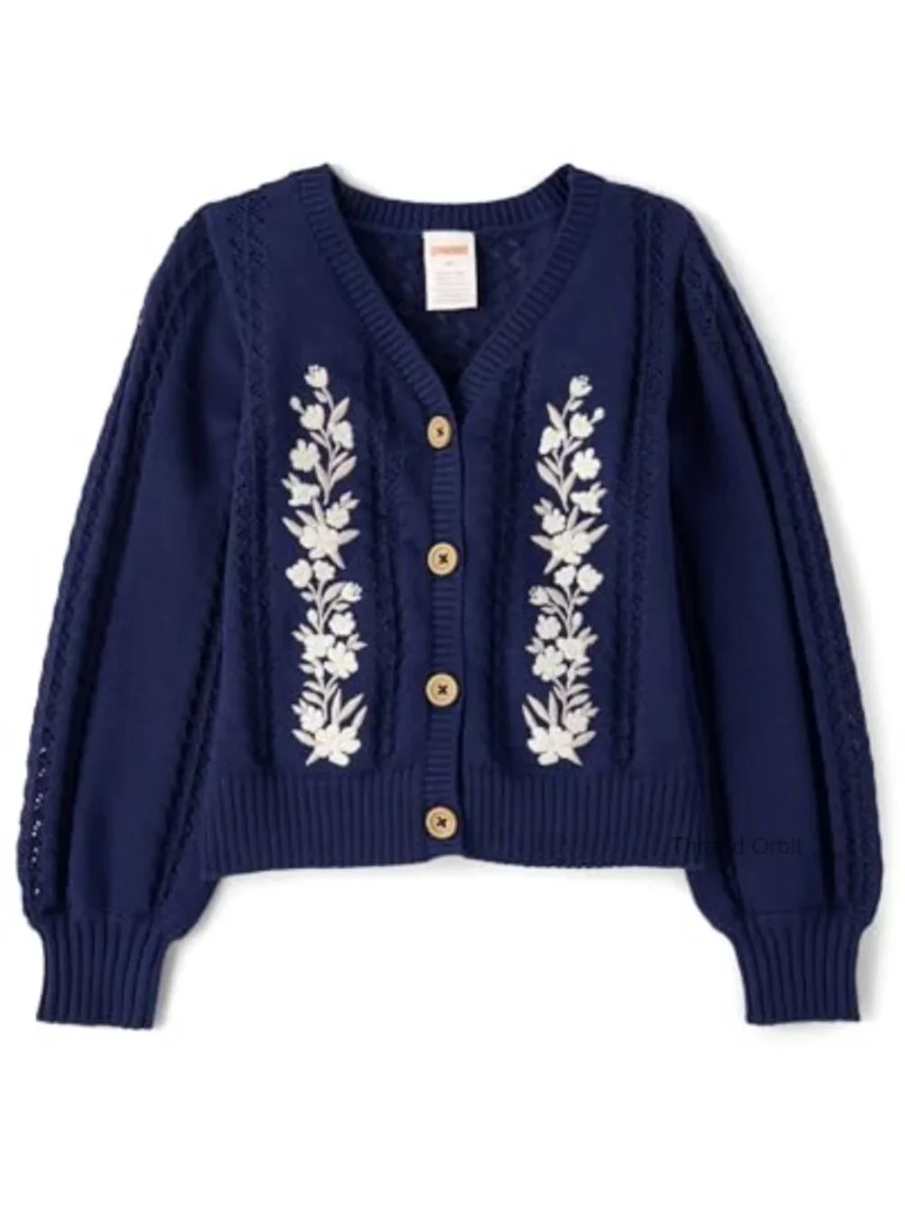 Cotton Long Sleeve Button Front Cardigan Sweater